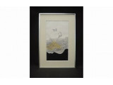 岩見礼花　木版画「水の花A」