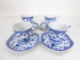 ロイヤルコペンハーゲン ブルーフルーテッド フルレース カップ&ソーサー
