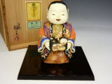 平安福三郎 木彫極彩色 嵯峨人形 