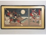月岡芳年 錦絵「義経記五条橋之図 」木版画
