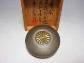 皇室御下賜品 銀製香合 中宮寺門跡