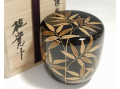 多田桂寛 笹露蒔絵香合