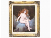 小川以久男　油彩画「夢のパセージ」