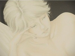 お買取りした栗原喜依子のリトグラフ作品
