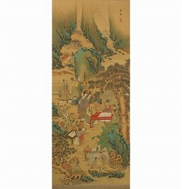 西園雅集図