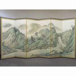 山水図屏風六曲一双