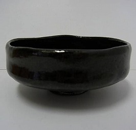 黒平茶碗・さざ波
