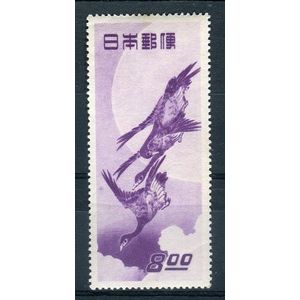 月に雁(切手)