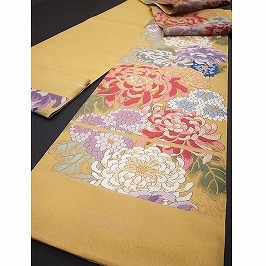 袋帯　菊尽くし文