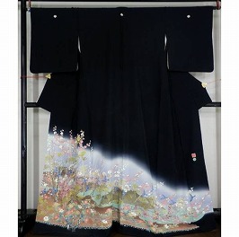 花鳥黒留袖