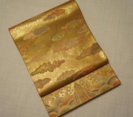 本金箔錦盛装用袋帯