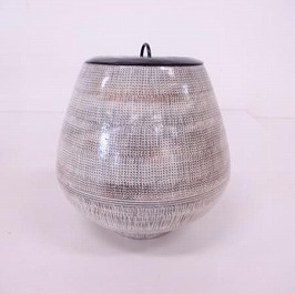 中里重利 「三島手水指」