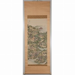 青緑山水図