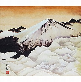 霊峰富士図額