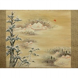 石清水八幡宮雪景図