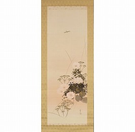 秋草図
