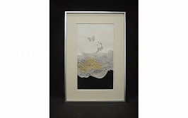 岩見礼花　木版画「水の花A」