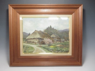 林喜市郎 『福島郡山近郊』 油彩画
