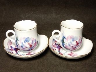 マイセン 『現代花』デミタスカップ&ソーサーセット