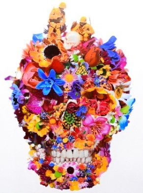 鎌谷徹太郎『Flower Skull W』