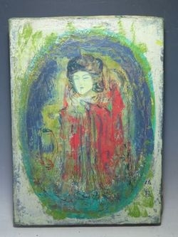 佐熊桂一郎 『婦人像』油彩