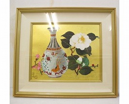 小倉遊亀 リトグラフ「春到」