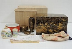 蒔絵利休箱 奥野美峰 林淡幽