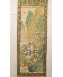 田中頼璋 掛軸「蓬莱山水図」