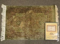 ペルシャ絨毯 クム産 Jamshidi工房
