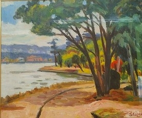 村田省蔵 大濠公園中の島