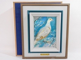 西村計雄 油彩画「はと」
